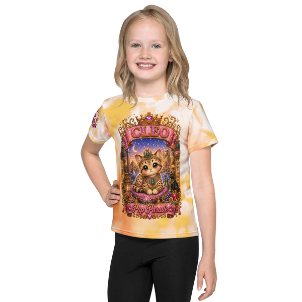 Cleo Kitten Kids crew neck t-shirt
